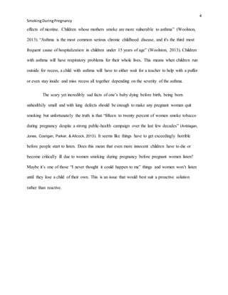 Реферат: Women Smoking During Pregnancy Effects On The Реферат: Women Smoking During Pregnancy Effects On The